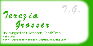 terezia grosser business card